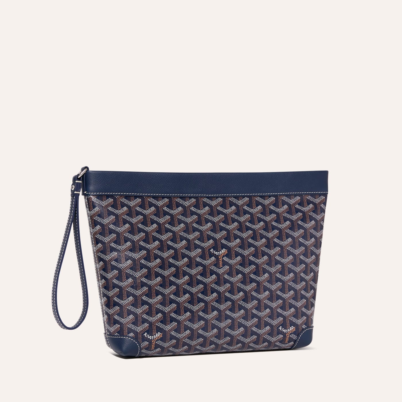 Goyard Conti Pouch Navy Blue - Image 1